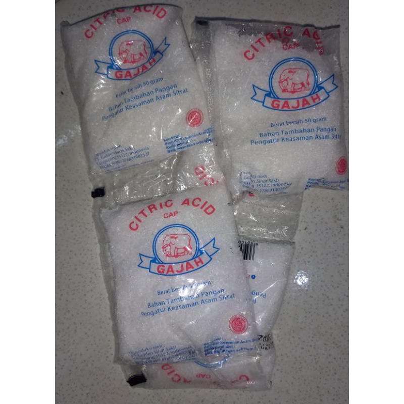 

CITRIC ACID CAP GAJAH| SITRUN SACHET