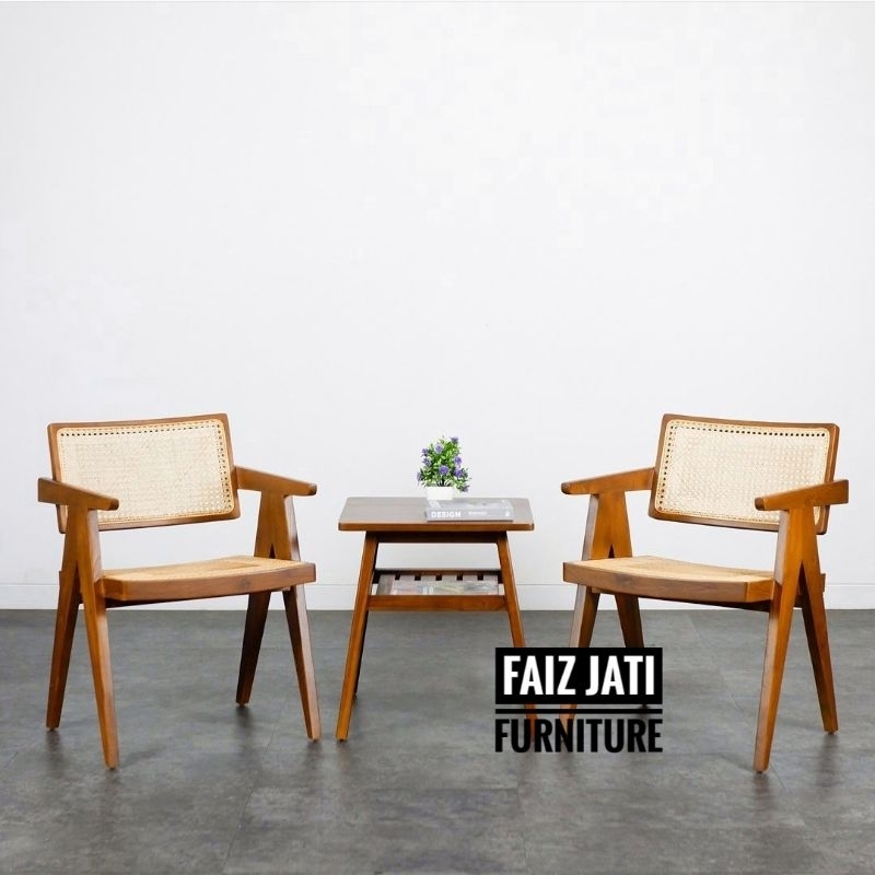 Kursi cafe Kursi rotan Kursi Teras rumah jati solid
