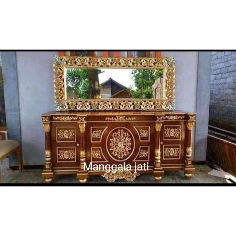 BUFET CERMIN HIAS JATI