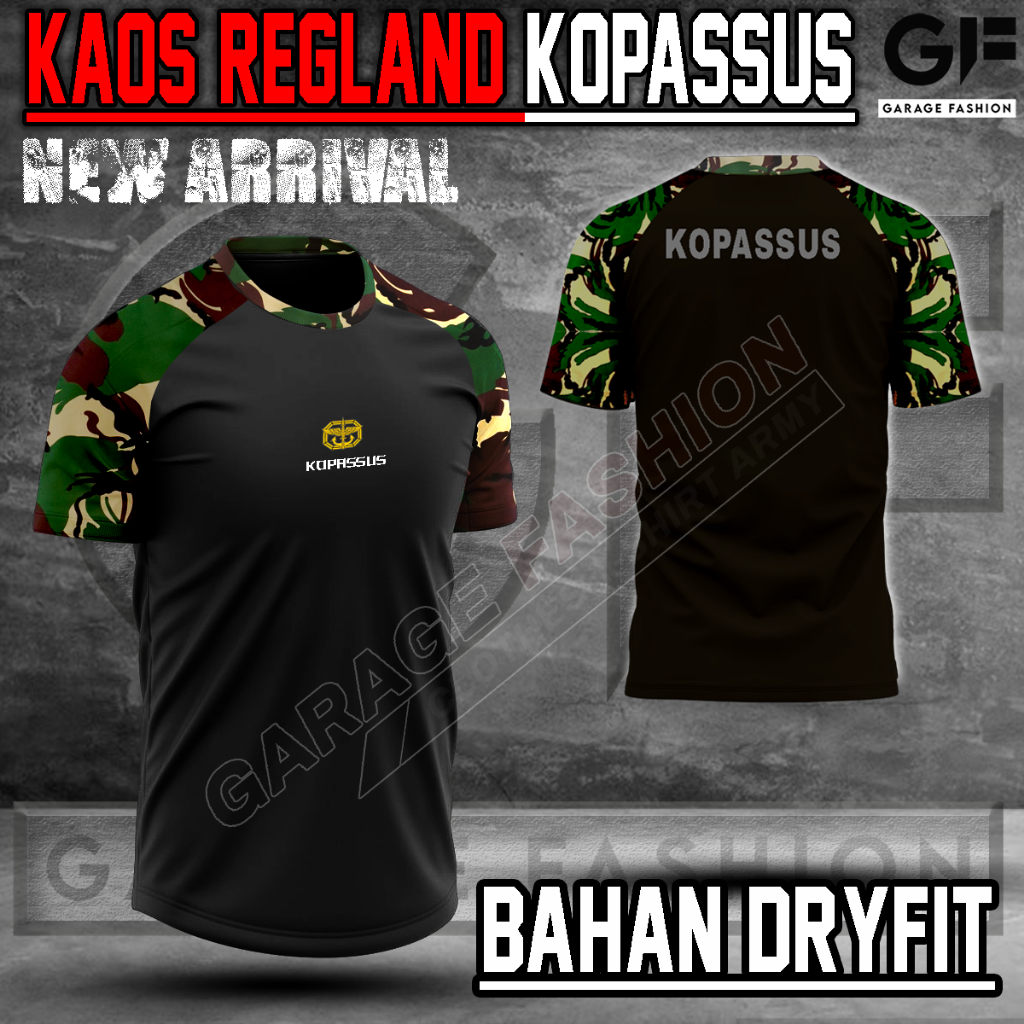 Kaos Legrand Kopassus / Baju Legrand Kopassus / Baju Kopassus / Kaos Kopassus / BajuTNI / Loreng Mal