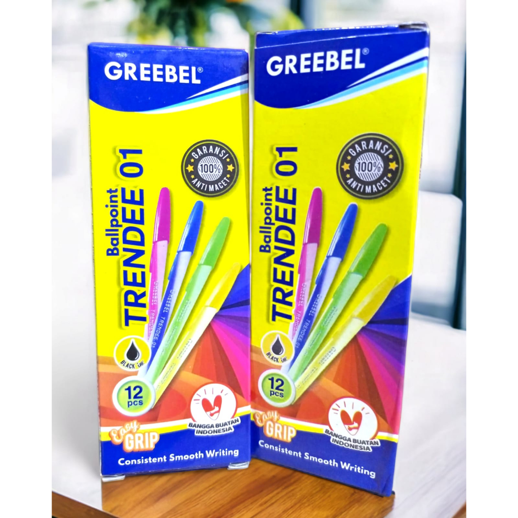 

GREEBEL Pen Pulpen Bolpoin Ballpoint BALLPEN TRENDEE 01 (6 PCS/SET) / Tidak mudah bocor untuk perlengkapan office anak sekolah ATK