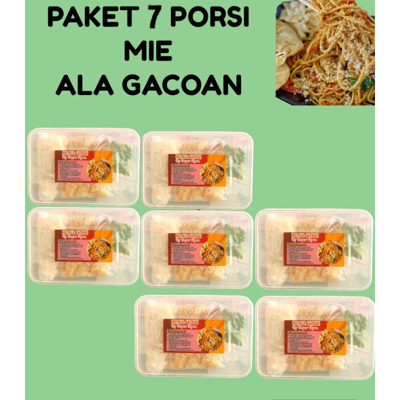 

MIE ALA GACOAN FROZEN PAKET 7 PORSI MIE (FRESSH & HALAL)