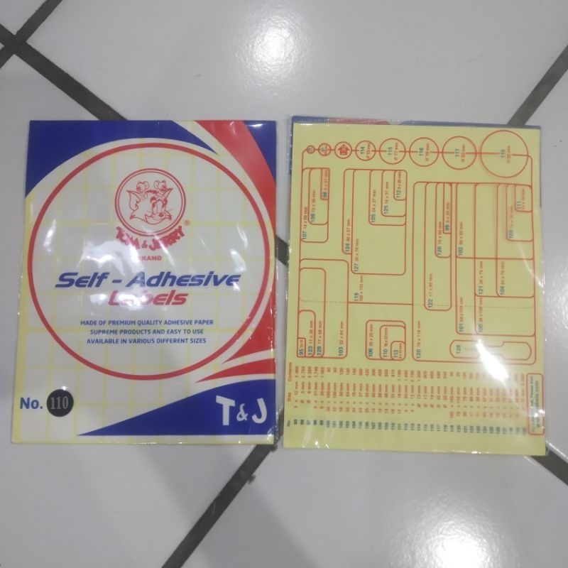 

STICKER LABEL TOM & JERRY