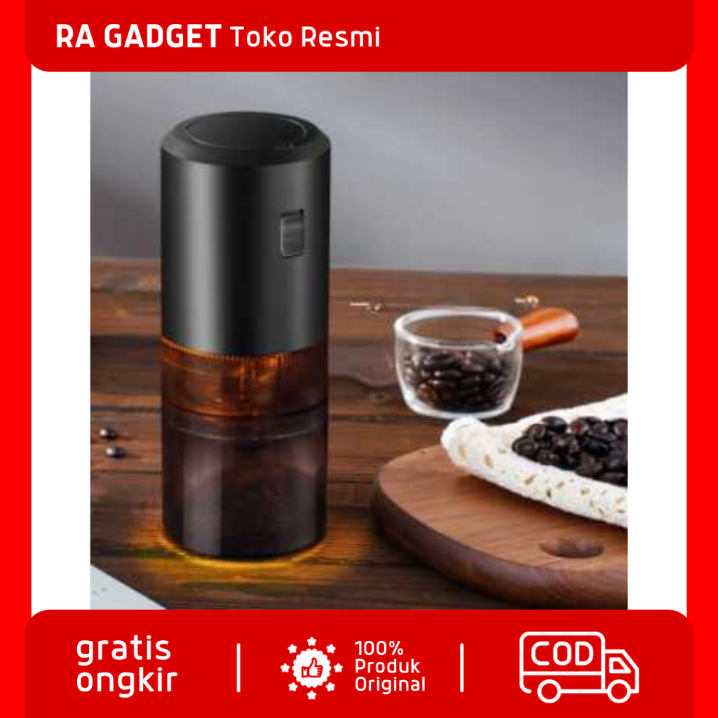 Penggiling Biji Kopi Elektrik Portable Coffee Bean Grinder 200ml / Mesin Giling Gilingan Penghancur 