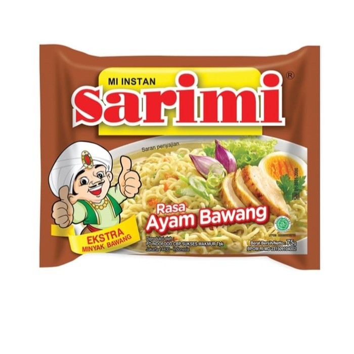 

Sarimi Rasa Ayam Bawang - 1 dus isi 40 pcs