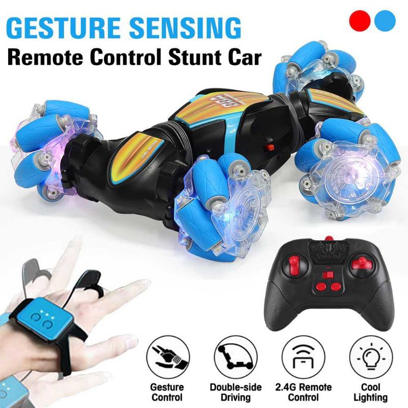 Mainan Remote Control Mobil RC Gesture Sensing Stunt Car