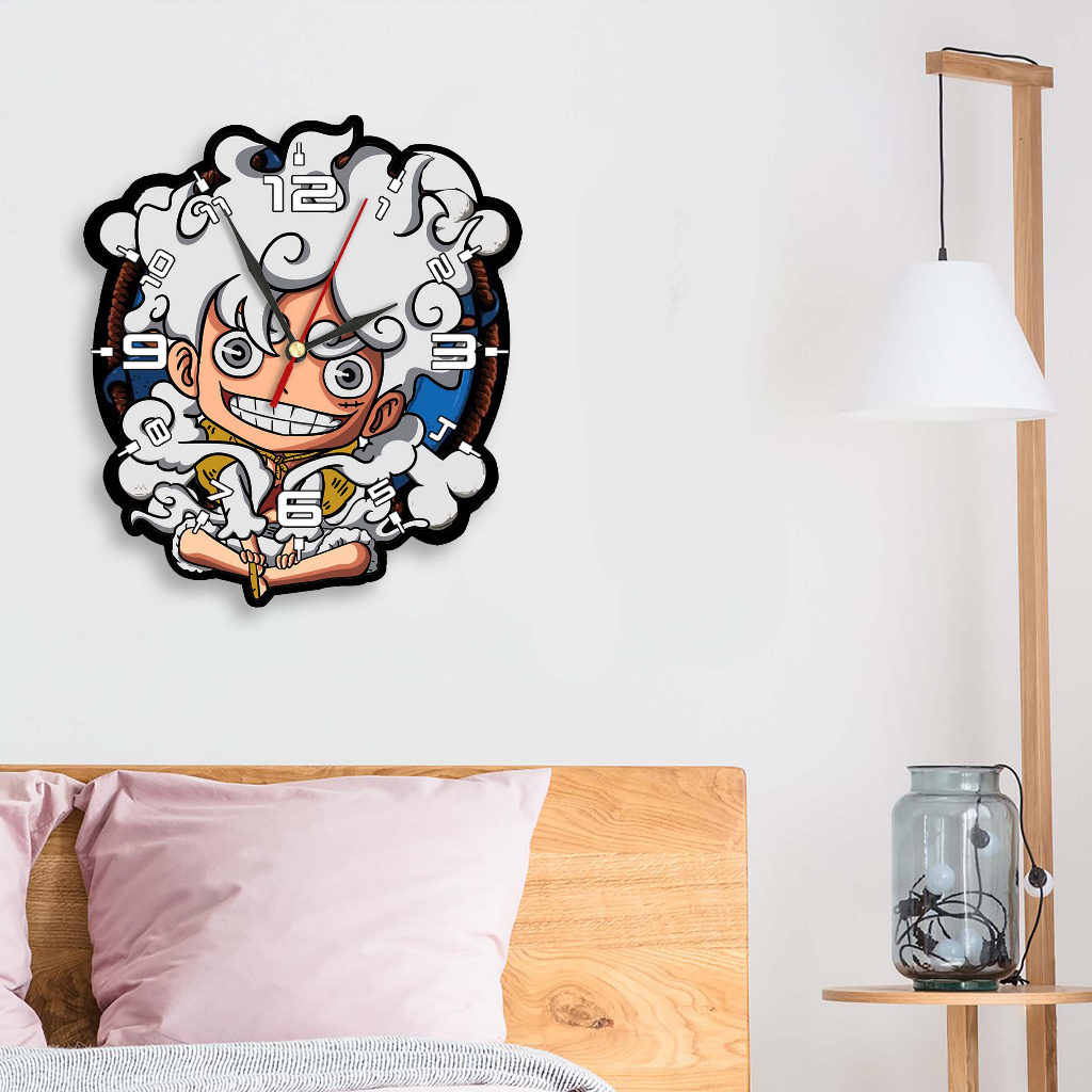 Jam Dinding Karakter One Piece Gear 5 Bounty Luffy