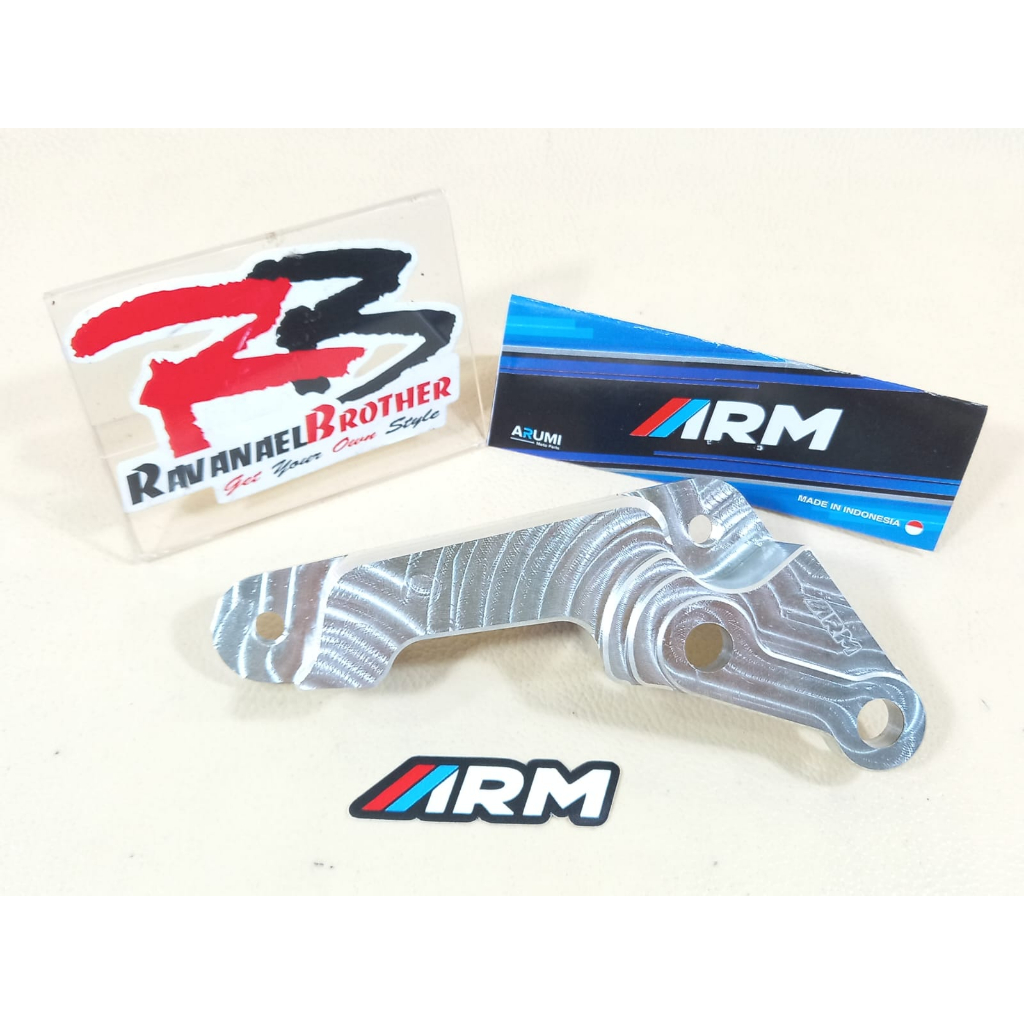 Braket Breket Bracket Adaptor ARM Kaliper 4 Piston 4P Axial Cakram 260 mm Beat Scoopy Vario 125 150
