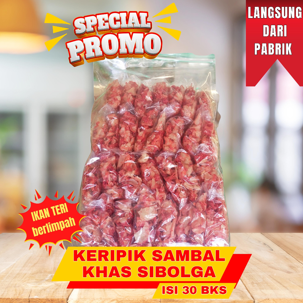 

BUNGKUS KECIL-KECIL Keripik Sambal Sibolga Ikan Teri