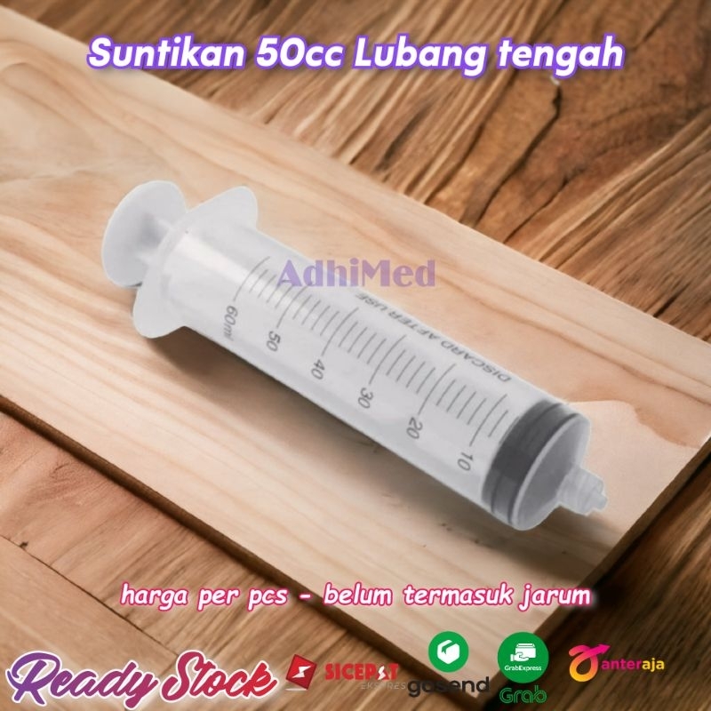 suntikan 50cc lubang tengah / syringe 50 cc / spuit 50 cc