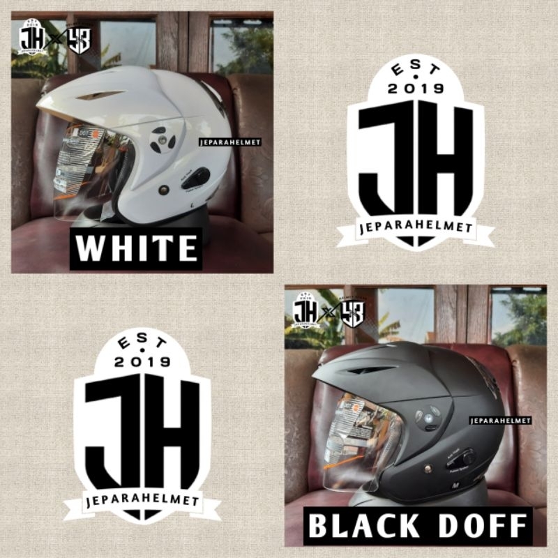 Helm INK CX 25 CX25 Half Face Topi Anti Theft Solid Polos All Varian Original
