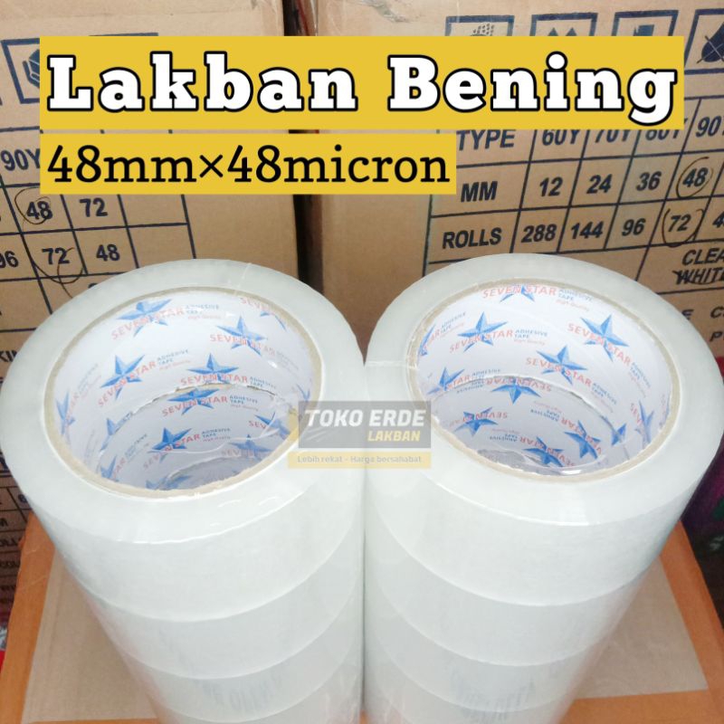 

Lakban Bening Lakban Coklat SEVENSTAR 48mm 90yard