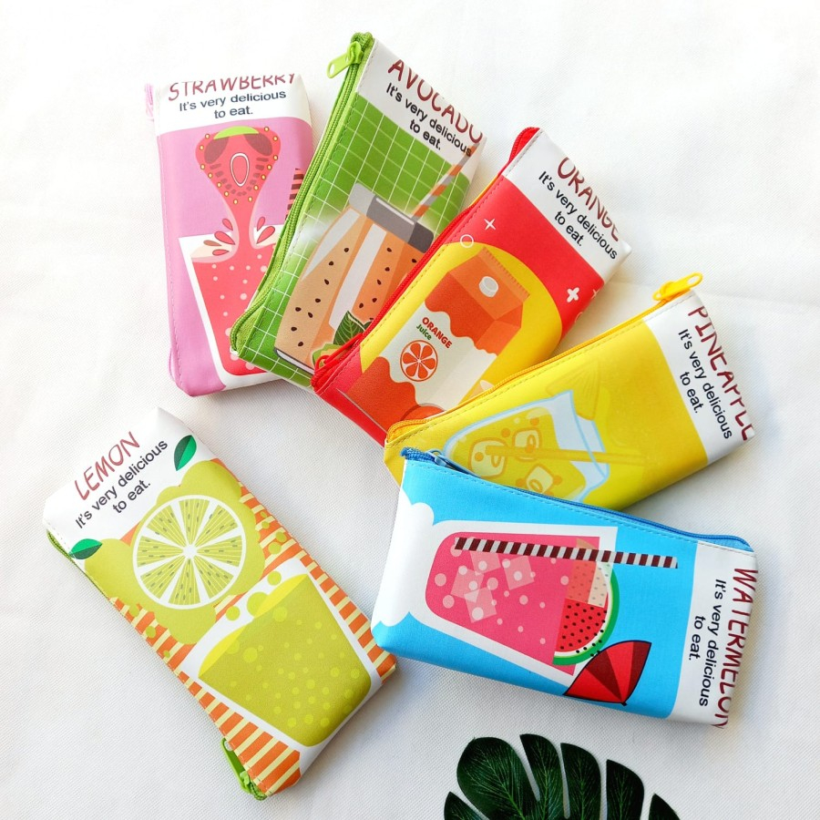 

Kotak Pensil Lucu Tepak Pensil Medium Size Motif Freshy Juice