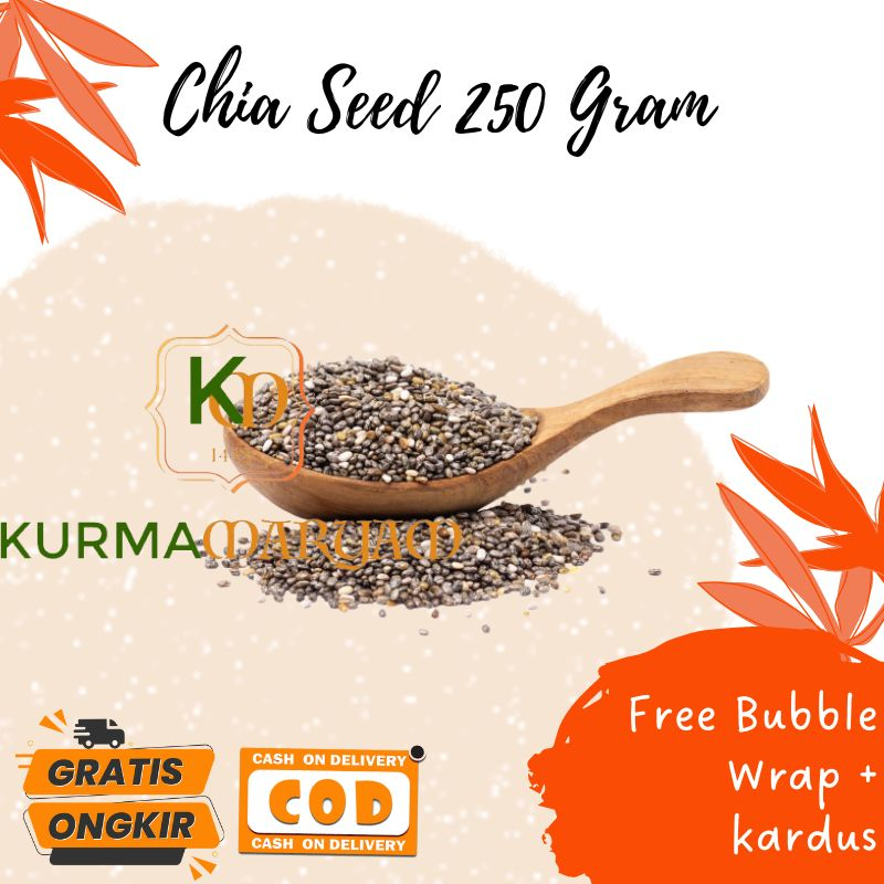 

Organic Chia Seed Mexico 250 Gram || Organic Black Chia Seed / Chiaseed Hitam Organik || Black Cia Seed || Toko Kurma Maryam