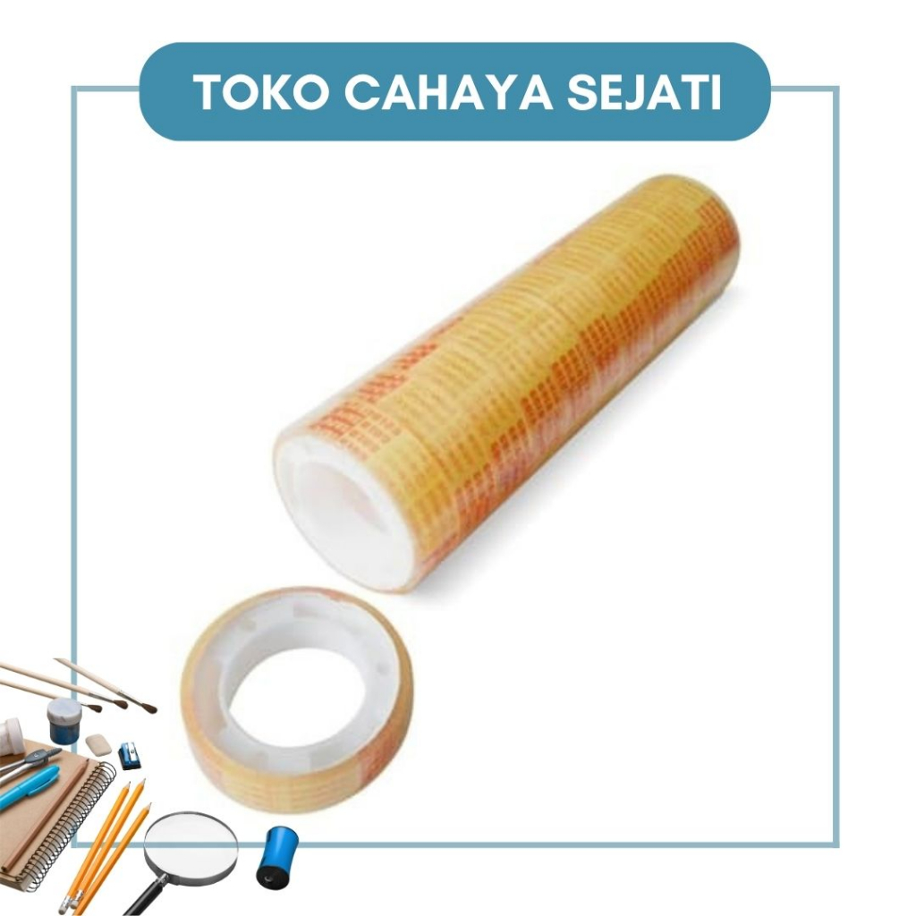 

Isolasi Bening / Tipis Goldtape 1 Slop Isi 10 pcs