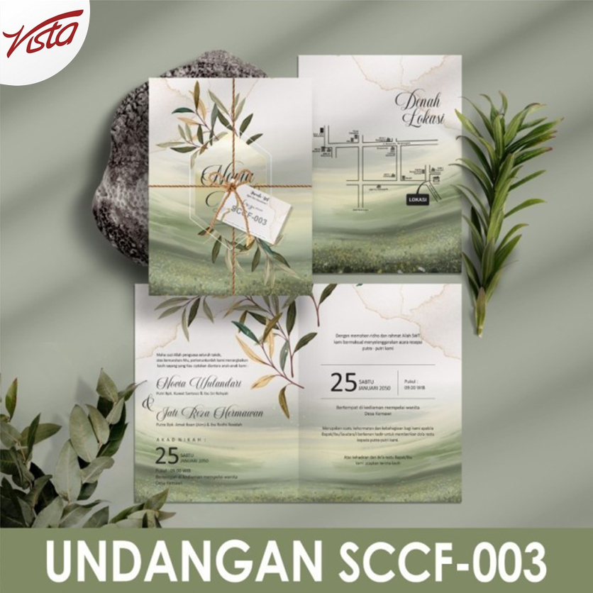 Undangan Pernikahan Blangko Griya SCCF-003 | vistaundangan