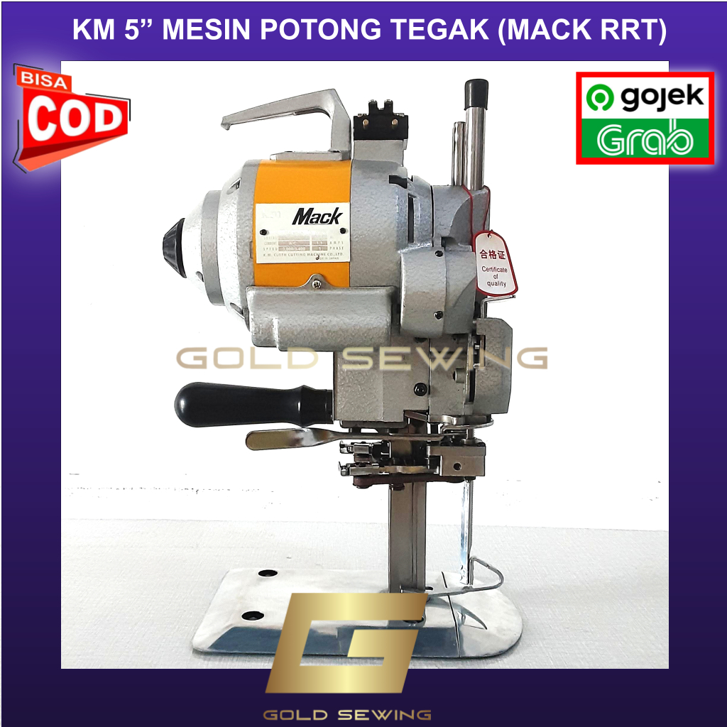 Mesin Potong Bahan Kain Tegak 5" KM KM5" Mack RRT Cutting Machine