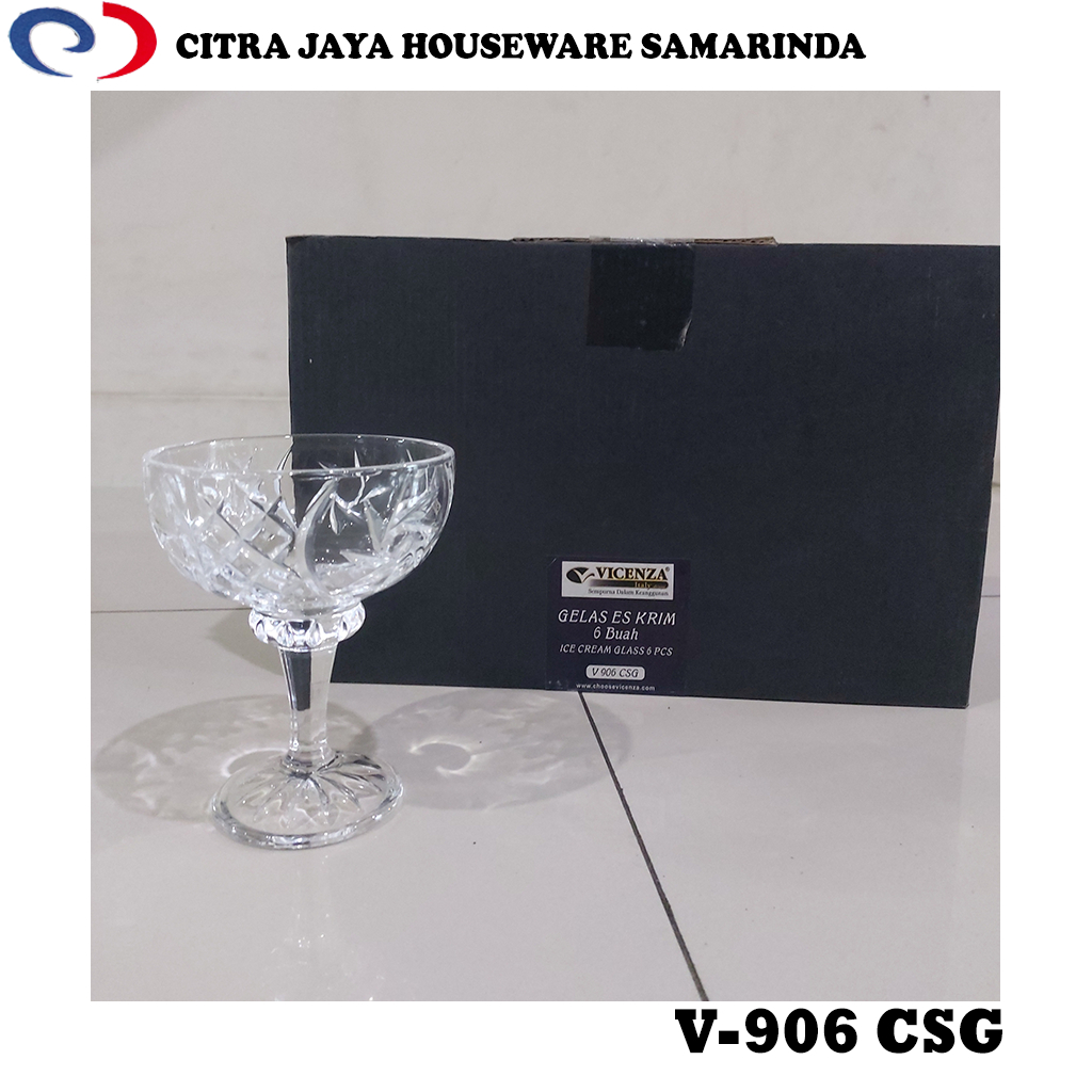 Gelas Es Krim 1 Kotak (6 Buah) Vicenza V-906 CSG