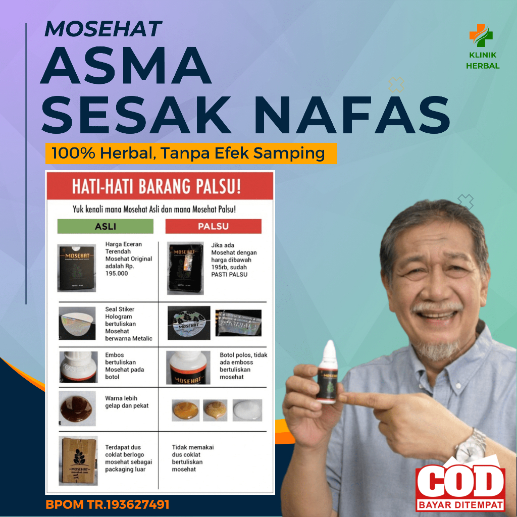 OBAT ASMA Ampuh - Obat Sesak Nafas Ampuh - Obat Batuk Anak & Dewasa - MOSEHAT Herbal