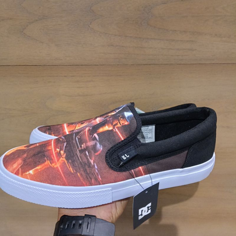 Sepatu Dc original Dp manual slip black red