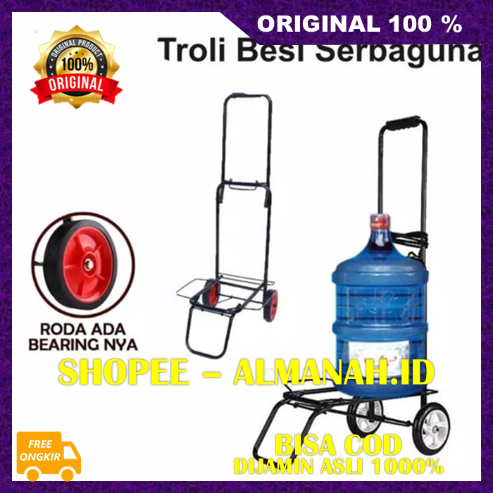 [BISA COD] Troli Lipat Serbaguna Troli Galon Gas Troli Besi Serbaguna ASLI