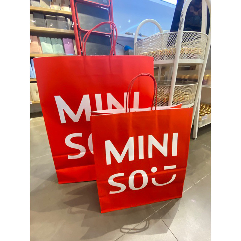 

paperbag miniso (min order 2pcs bisa di mix)