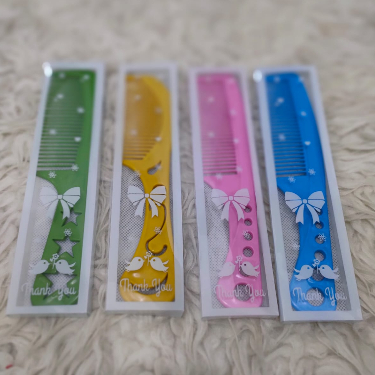 Sisir Besar Kemas Mika / Sisir Rambut / Souvenir Sisir