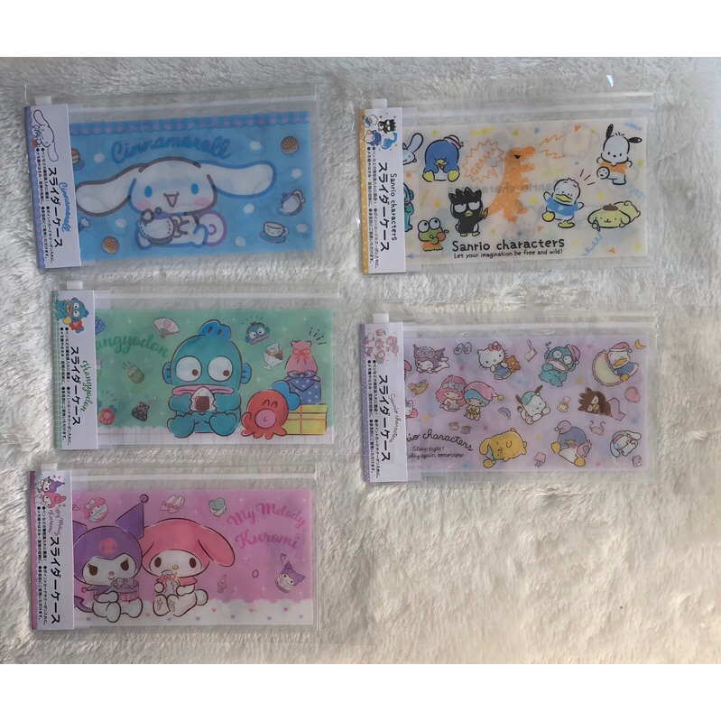 

SLIDER POUCH MY MELODY DAN KUROMI HANGYODON CINNAMOROLL SANRIO CHARACTERS SANRIO ORIGINAL JAPAN