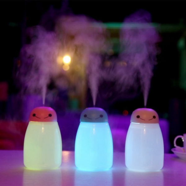 Promo USB Baymax Anion Moisturizing Humidifier Colorful LED 400ml Murah
