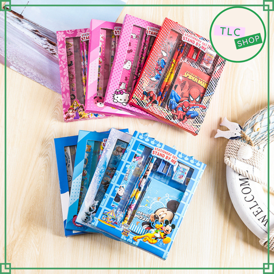 

Paket Alat Tulis 6in1 / Alat Tulis Set Karakter / Stationary Set 6 in 1