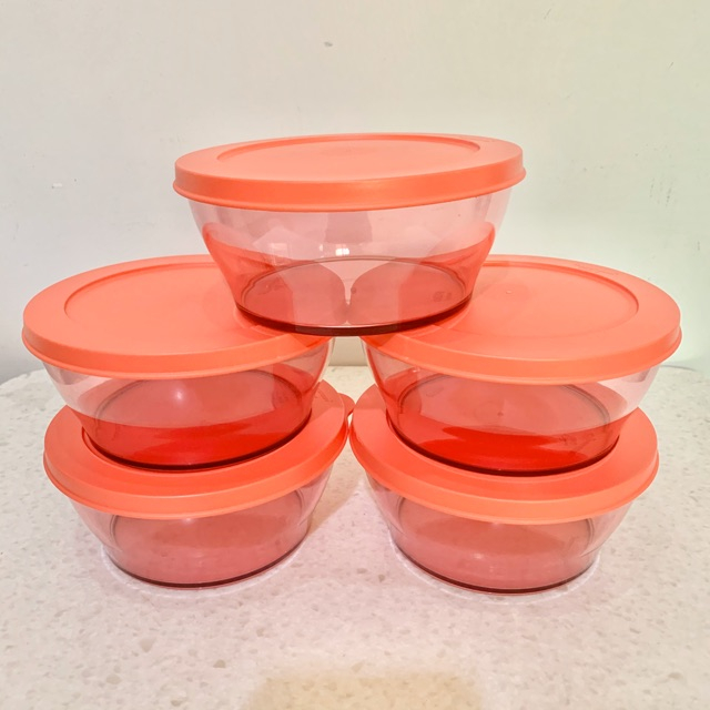 CLEAR BOWL TUPPERWARE