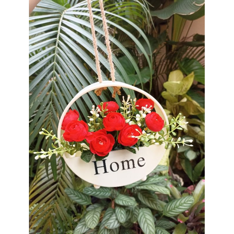 bunga gantung vas home / bunga gantung shaby / bunga gantung artificial / bunga dinding / hiasan dinding
