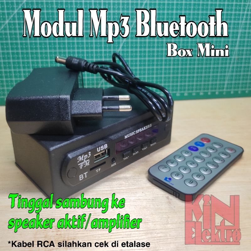 JANIJANDO3 - MODUL MP3 PLAYER BLUETOOTH 5.0 LENGKAP BOX MINI SAMBUNG AMPLI