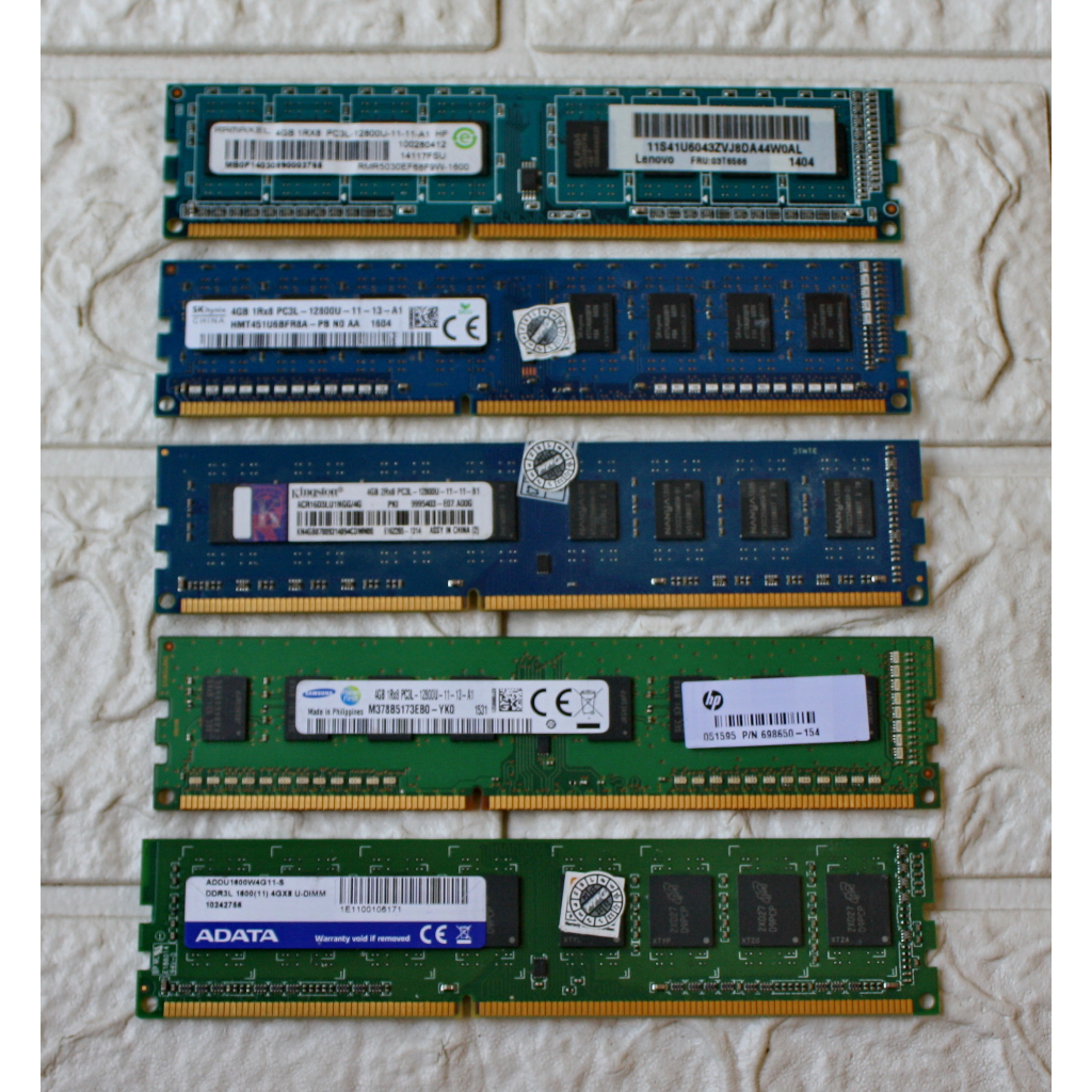 RAM DDR3L 4 GB 4GB PC3L 12800 HYNIX SAMSUNG ELPIDA Garansi LONGDIMM FOR PC