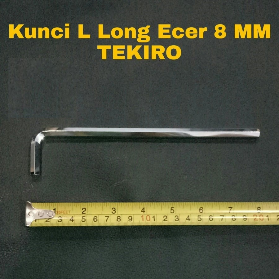 TEKIRO Kunci L8 Panjang Hex Key Long Satuan Konci L 8mm Ori