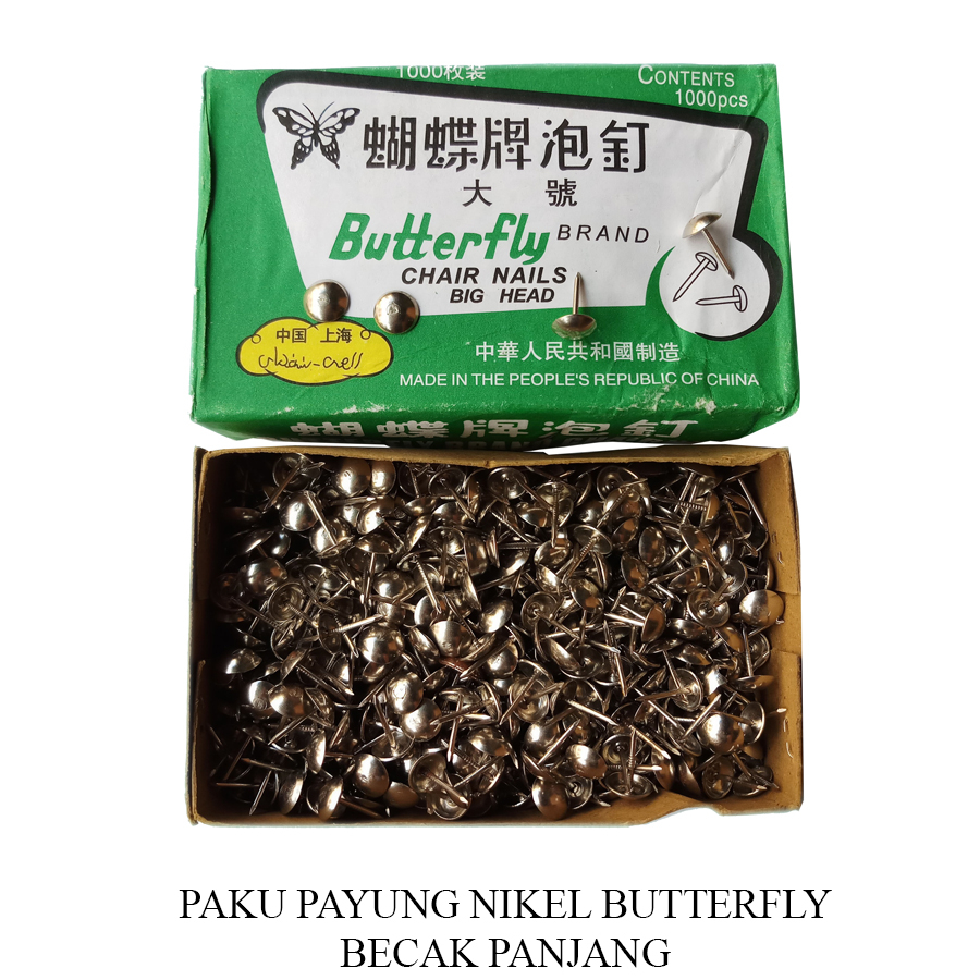 Paku Payung Tekan Becak Butterfly kotak besar.