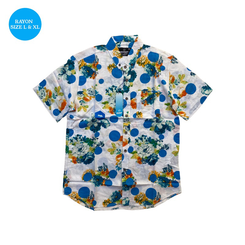 BLACK SURF ORIGINAL kemeja pendek motif 01-024