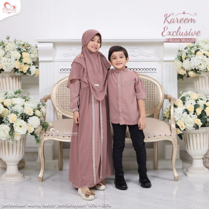 KAREEM EXCLUSIVE | READY STOCK | GAMIS ANAK | DRESS KIDS | ORIGINAL BY SALVINA HIJAB