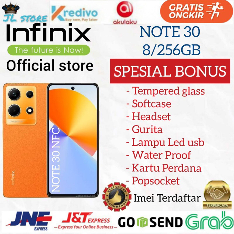 INFINIX NOTE 30 NFC RAM 8/256GB GARANSI RESMI INFINIX