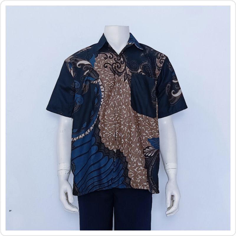 Hem Cowo batik solo || Baju kemeja batik cowok kemeja pria lengan pendek batik terlaris hem pendek p