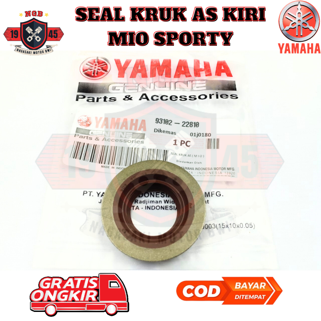 sil kruk as mio - Seal Kruk As Kiri Yamaha Mio Lama - sil Mio Sporty - seal Nuovo KD105 93102-22810