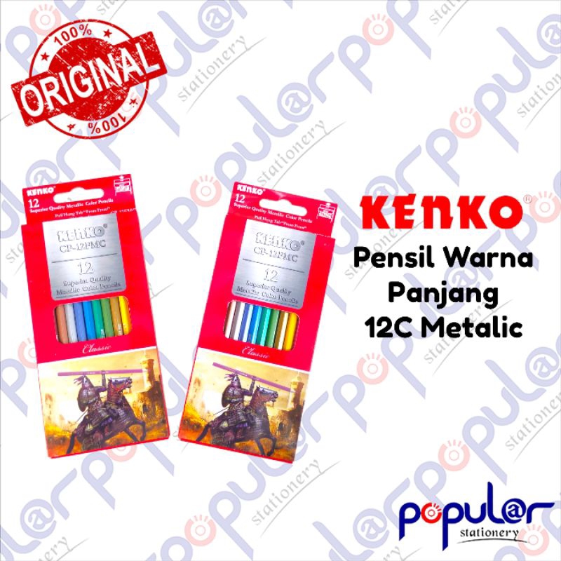 

Pensil Warna Kenko Panjang CP-12FMC 12C Metalic