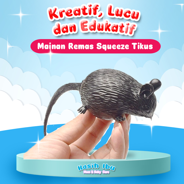 Mainan Remas Lempar Splash Squeeze Anti Stress TIKUS Mainan Hewan Mainan Tikus Menarik Lucu SQUISHY 
