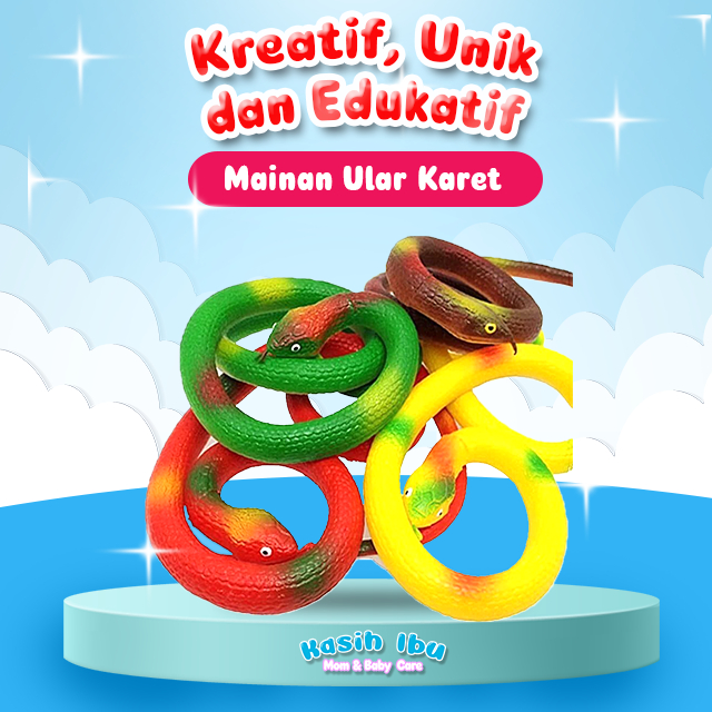 Mainan Anak Karet Ular Mainan Ular Ularan Mainan Ular Karet Mainan Ular Palsu Karet Ukuran Besar dan