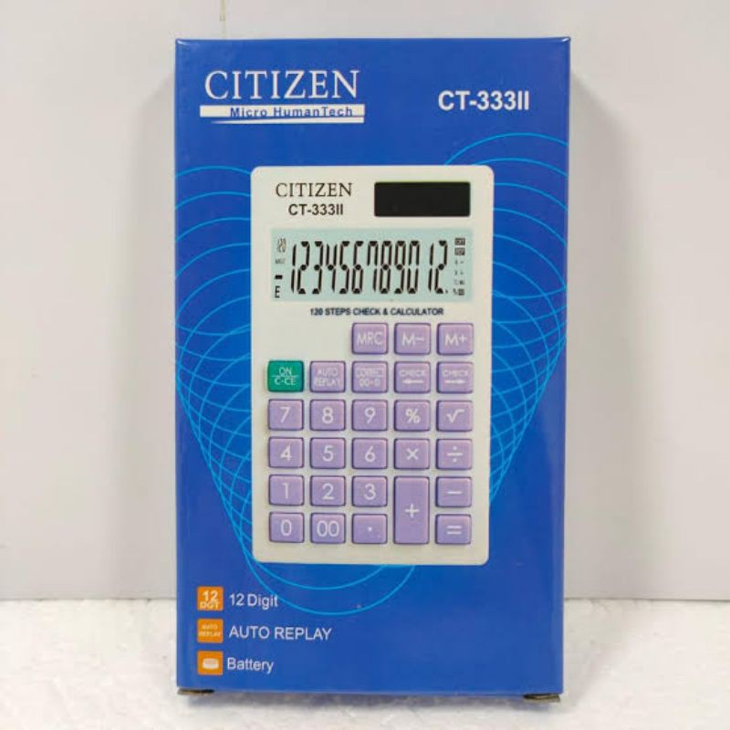 

KALKULATOR SAKU CITIZEN CT- 333II / CALCULATOR KECIL