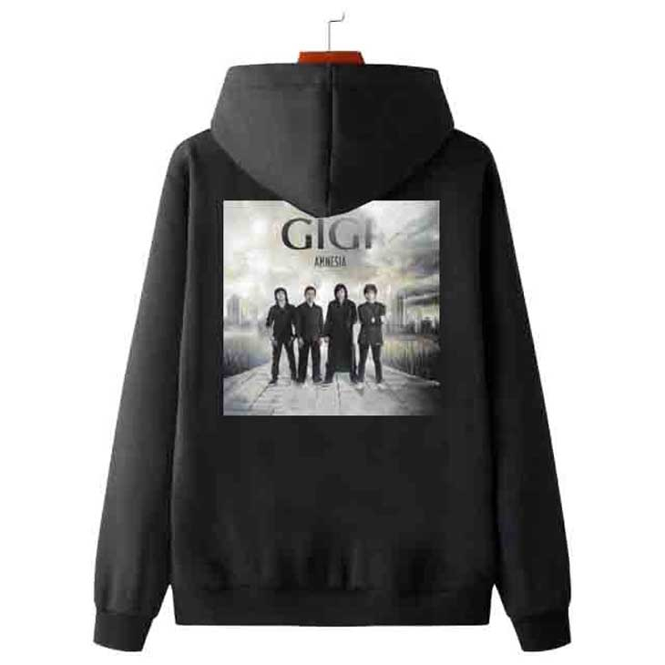 Jaket Hoodie Gigi Amnesia Hoodie Casual Unisex Bahan Katun