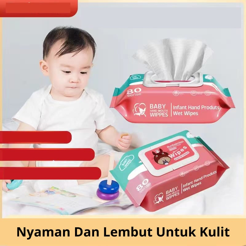 KP122 - TISU BASAH BAYI ISI 80 LEMBAR TISSUE BASAH BABY MURAH BABY WIPES WET TISSUE BABY-4
