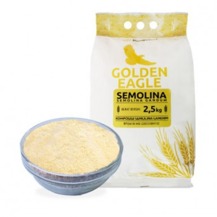 

Tepung Pizza Pasta Gandum Semolina Golden Eagle 2,5Kg