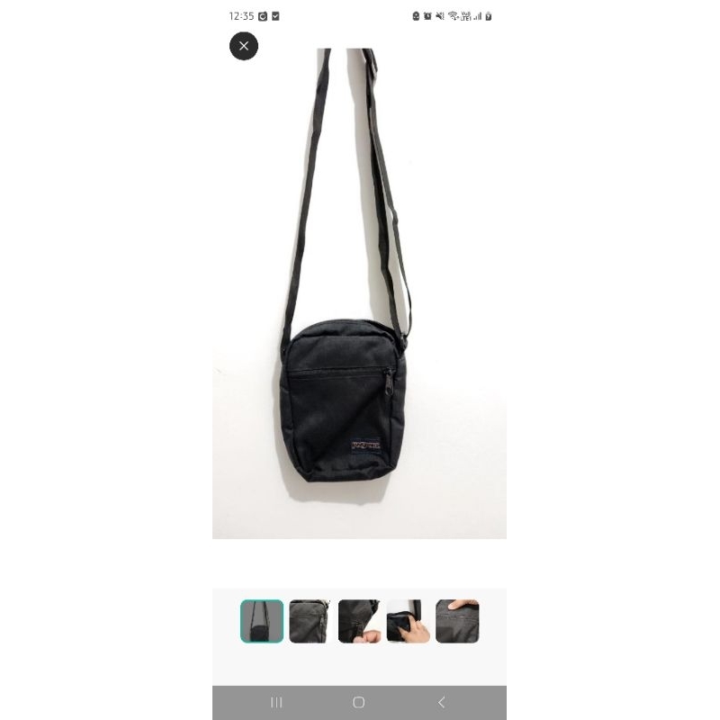 Tas Selempang Jansport Shoulder Bag Hitam Black Original