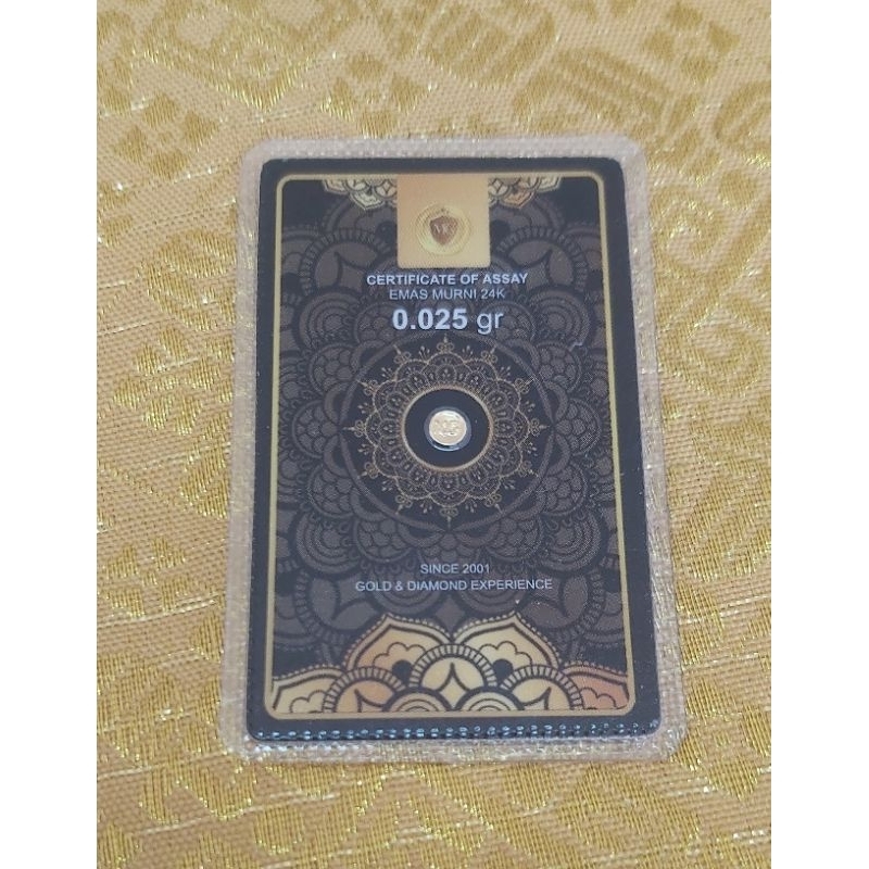 Emas Kecil atau Mini Gold 0.025 Termurah Jakarta